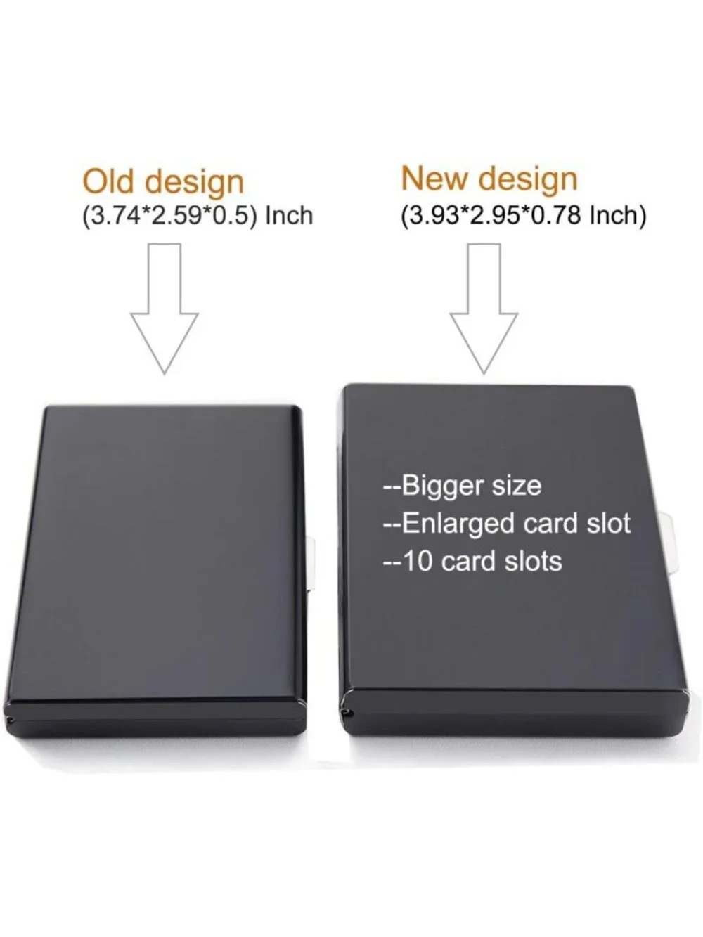 Slim RFID Credit Card Holder Wallet | Metal Business Card Case for Men & Women